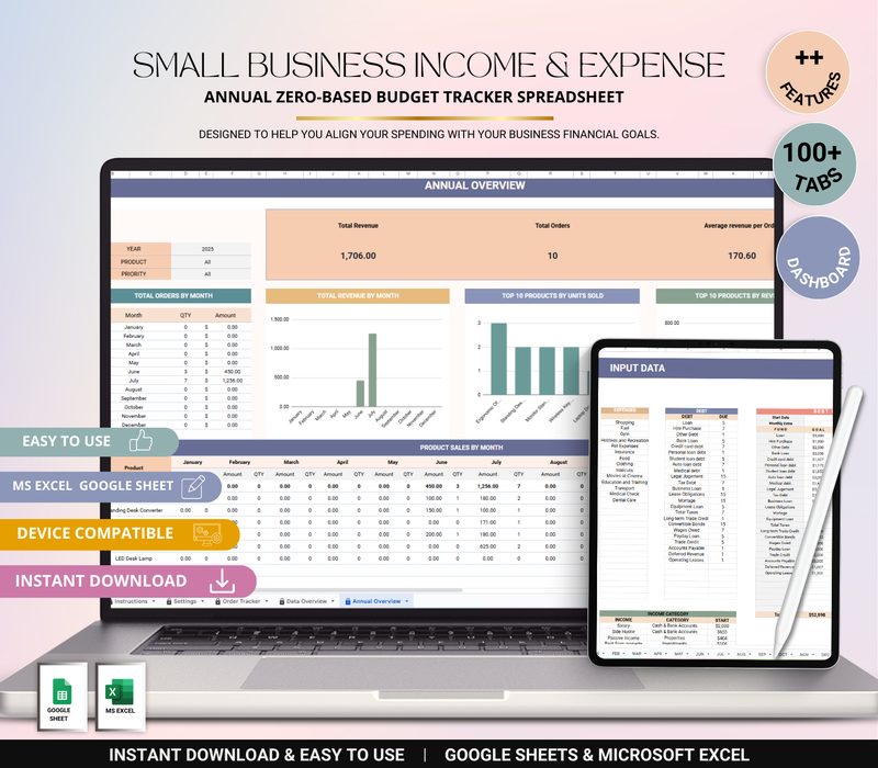 Small Business Income & Expense Tracker